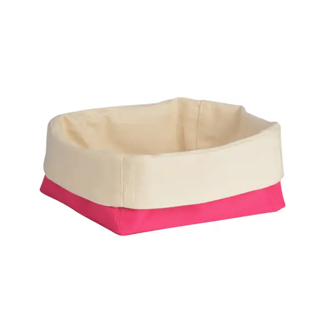 Hot Pink And Cream Small Bread Basket