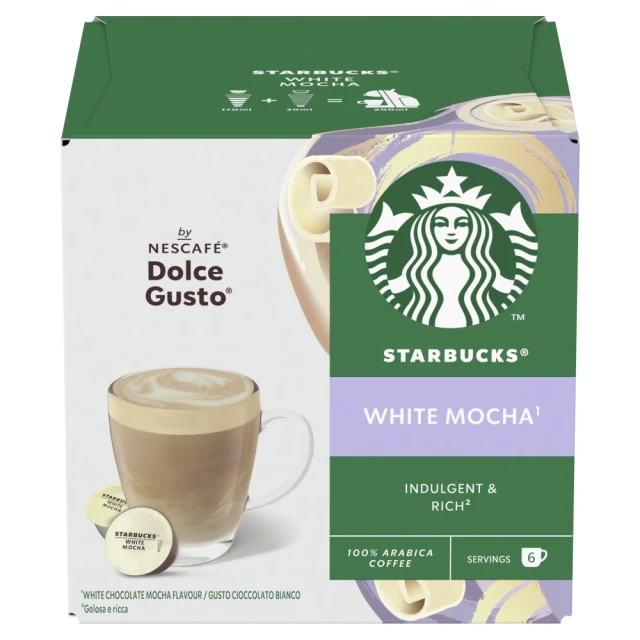 Starbucks Dolce Gusto Mocha White Mocha 12 Capsules 123G