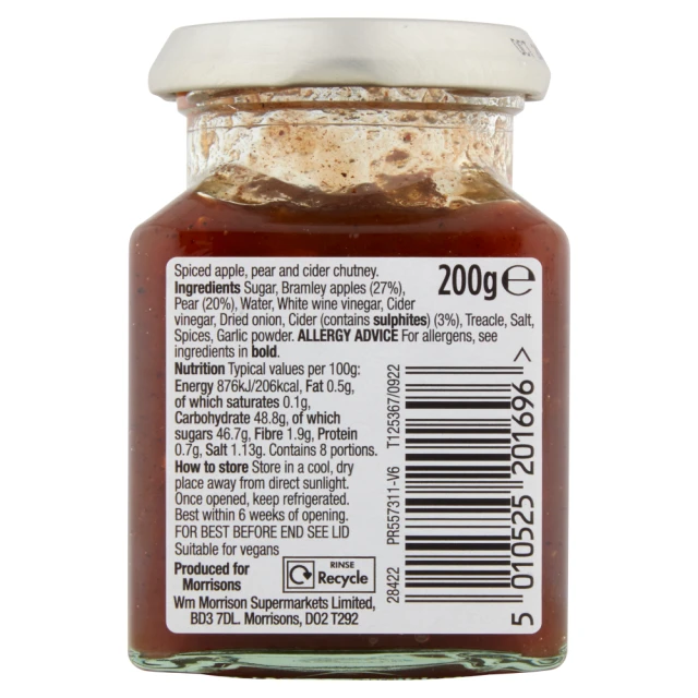 Morrisons The Best Bramley Apple & Pear Chutney 200g