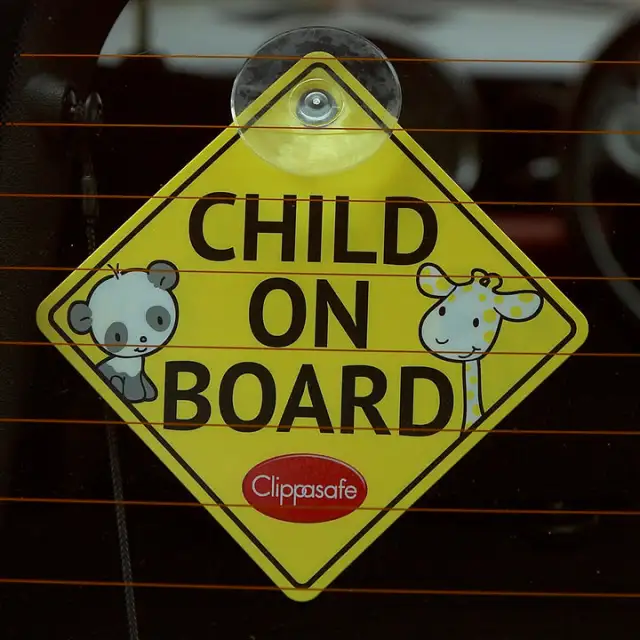 Baby On Board Sign (53) Yellow