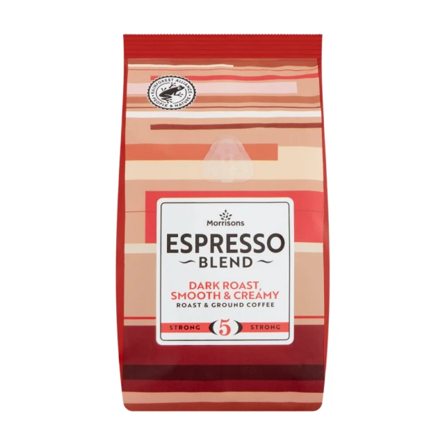 Morrisons Espresso Blend Roast & Ground Coffee 227G