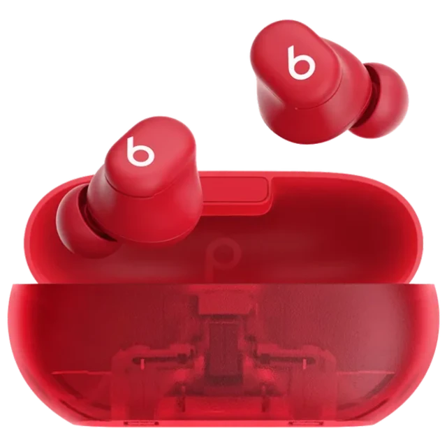 Beats Solo Buds - True Wireless Earbuds - Transparent Red