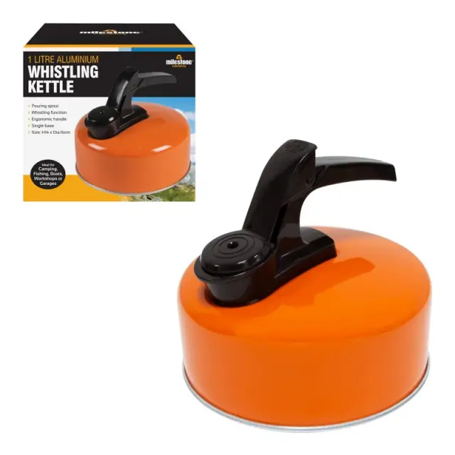 1L Aluminium Whistling Camping Kettle