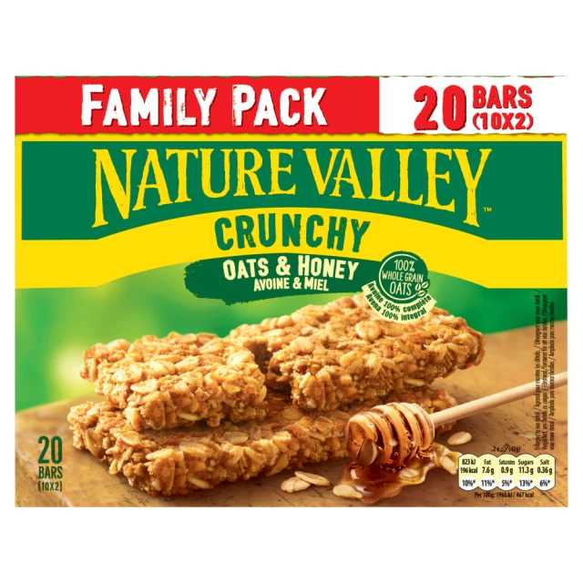Nature Valley Crunchy Oats & Honey Family Pack 10 X 42G