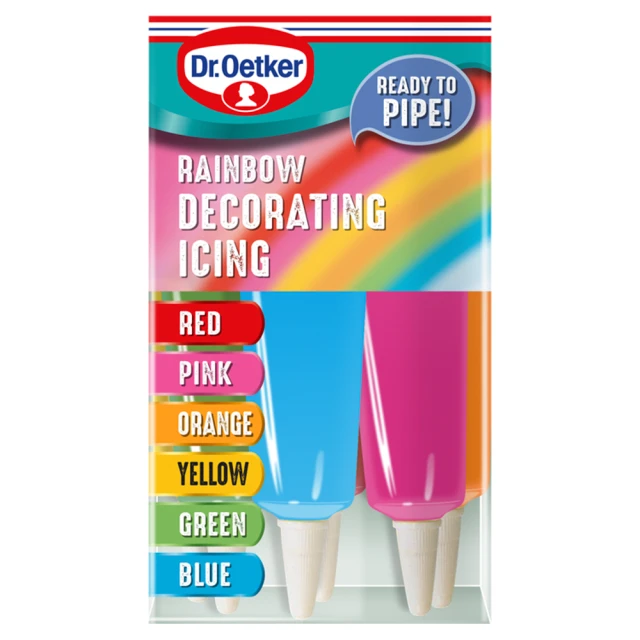 Dr Oetker Rainbow Decorating Icing 6 X 19g