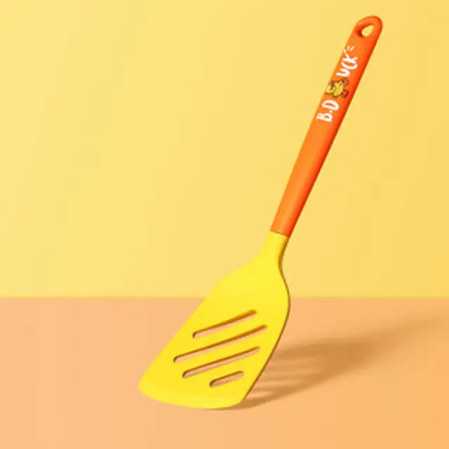 COOKER KING x B.DUCK Non-stick Silicone Spatula Frying Spatula High Temperature Resistant Household Cookware
Set Solid Turner