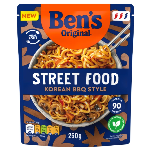 Ben's Original Street Food Korean Bbq Noodles 250g