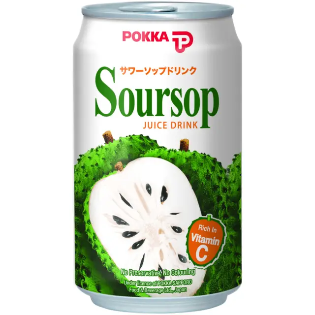 Pokka Soursop Can 300ml 百佳刺果番荔枝汁 300ml