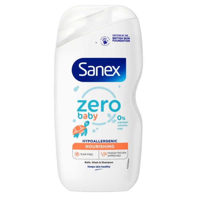 Sanex Zero % Baby Nourishing Bath Foam 450ml
