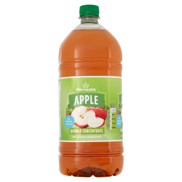 Morrisons No Added Sugar Double Concentrate Apple Squash 1.5L
