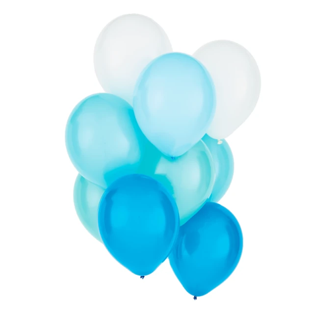 BLUE MIX LATEX BALLOONS
