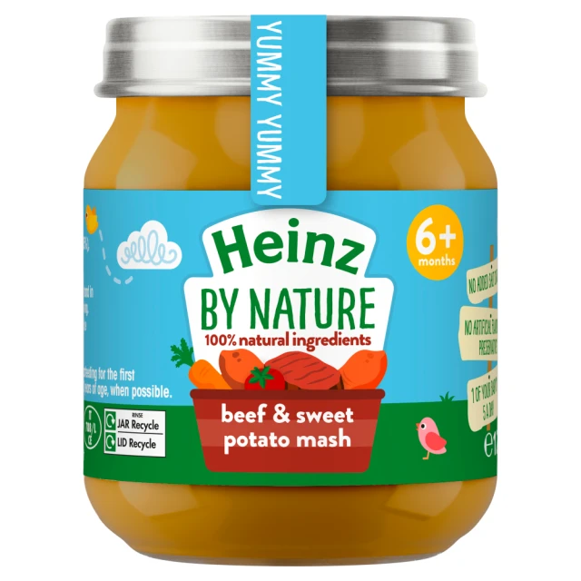 Heinz Baby Beef and Sweet Potato Mash 6+ Months 120G