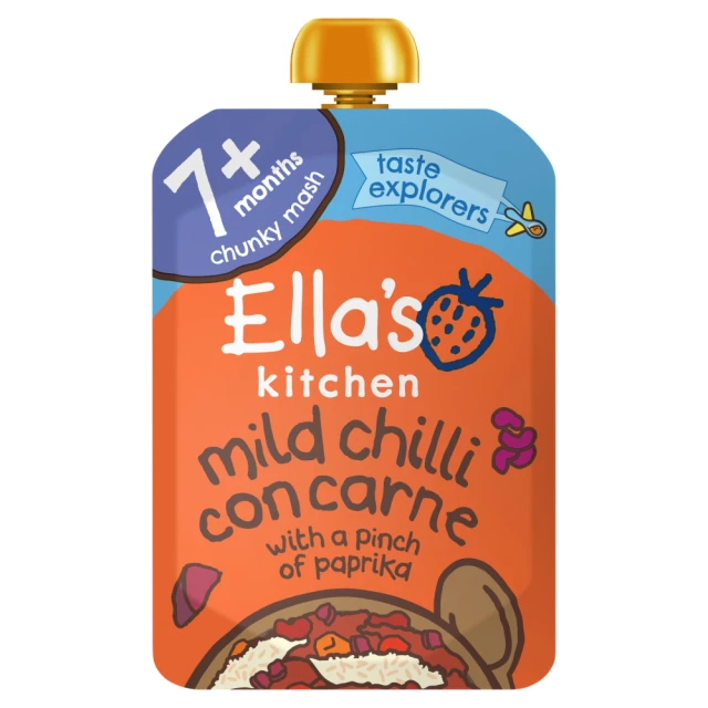 Ella's Kitchen Mild Chilli Con Carne 7+ Months 130G