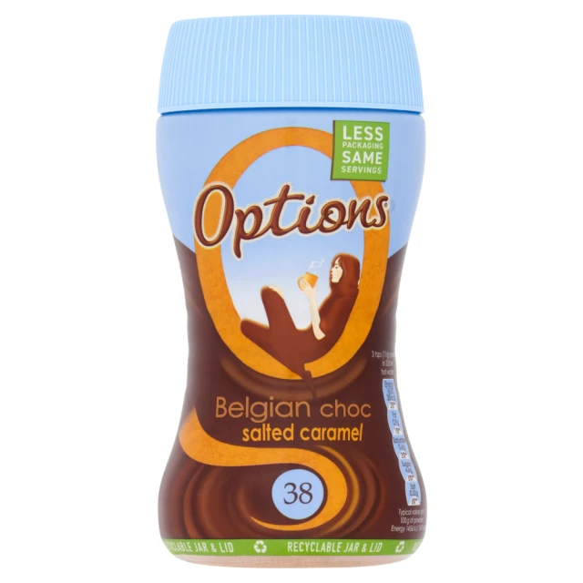 Options Belgian Choc Salted Caramel 220G