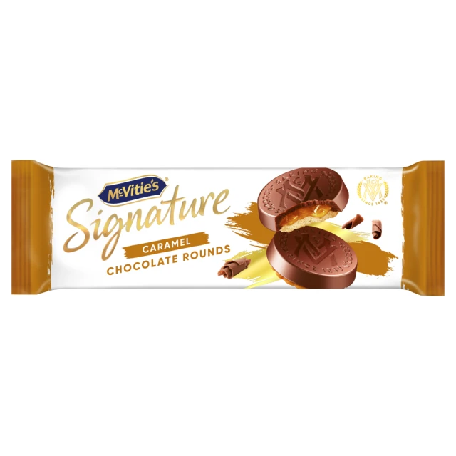 Mcvitie's Signature Caramel Chocolate Rounds 142G