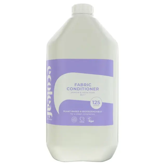 ECOLEAF BY SUMA - Fabric Conditioner- Jasmine - Jasmine 125 washes - 5L