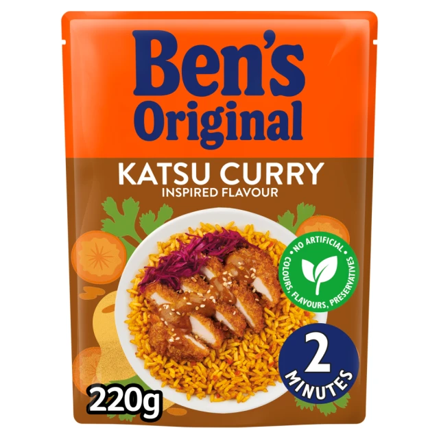 Ben's Original Katsu Curry Flavoured Microwave Rice 220g
