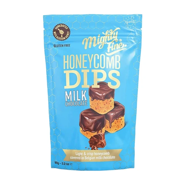 Mighty Fine - Honeycomb Dipped in Milk Chocolate Pouch - 90g
