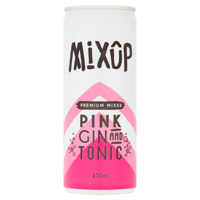 Mix Up Pink Gin And Tonic 250Ml (Abv 4%)