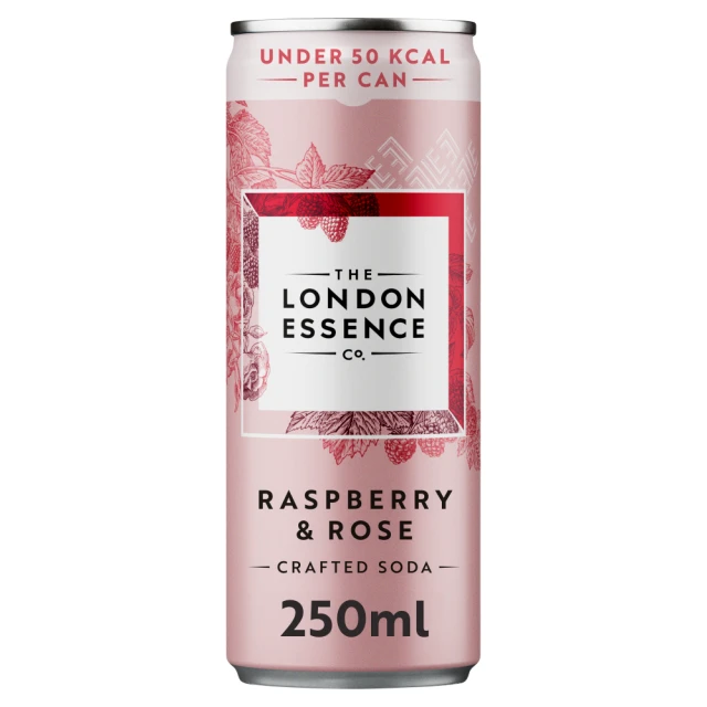 London Essence Crafted Soda Raspberry & Rose 250Ml