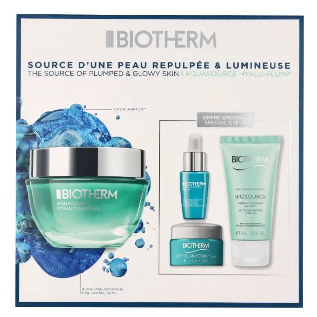 Biotherm Aquasource Routine Hyalu Plump Gel Set 112 ml