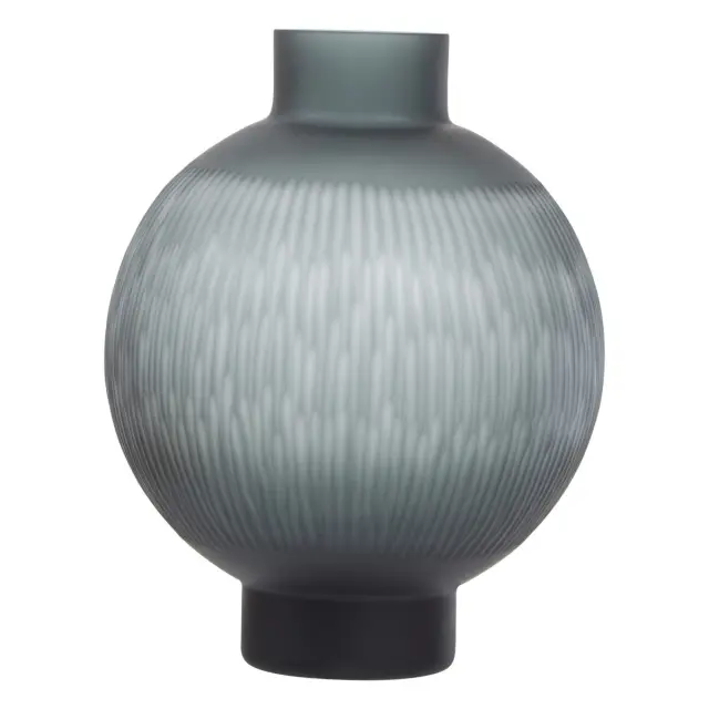 Hessa Large Carved Glass Vase