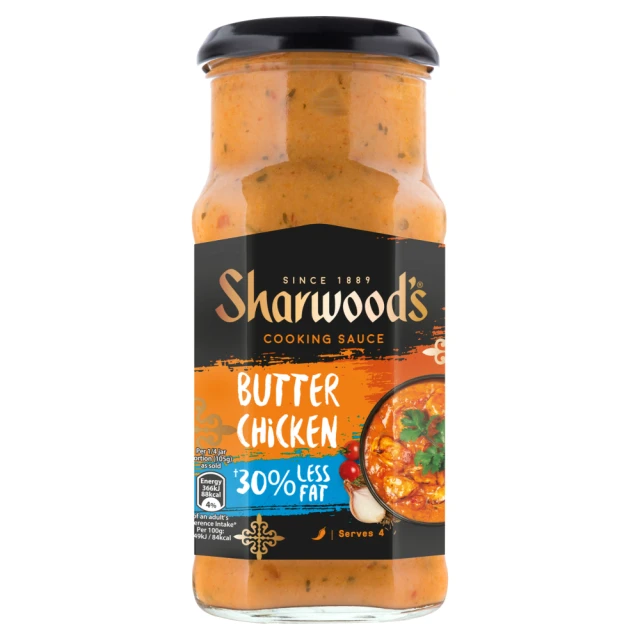Sharwood's Butter Chicken 30% Less Fat 420G