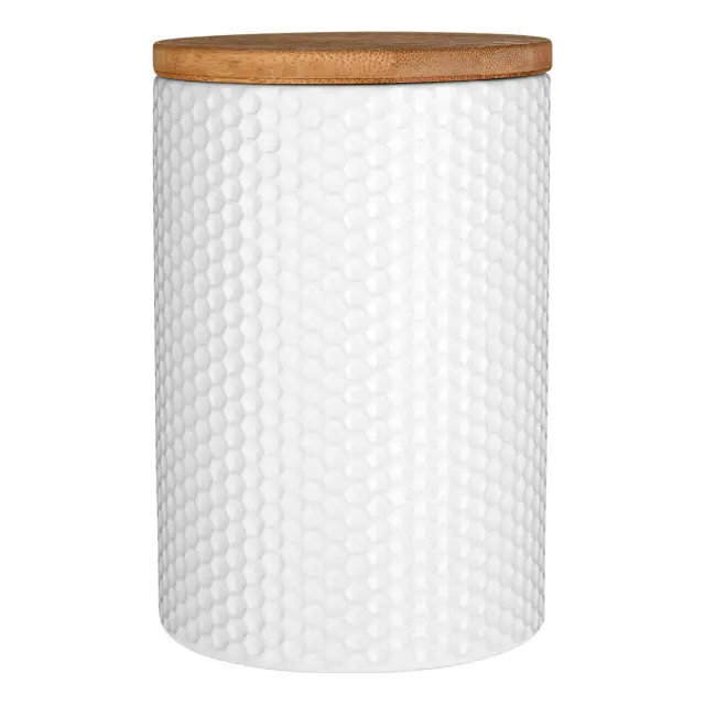 Geome White Hex Canister