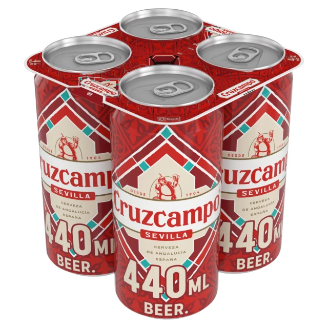 Cruzcampo 4 X 440Ml (Abv 4.4%)