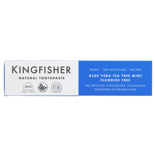 Kingfisher Toothpaste Aloe; TeaTree; Mint