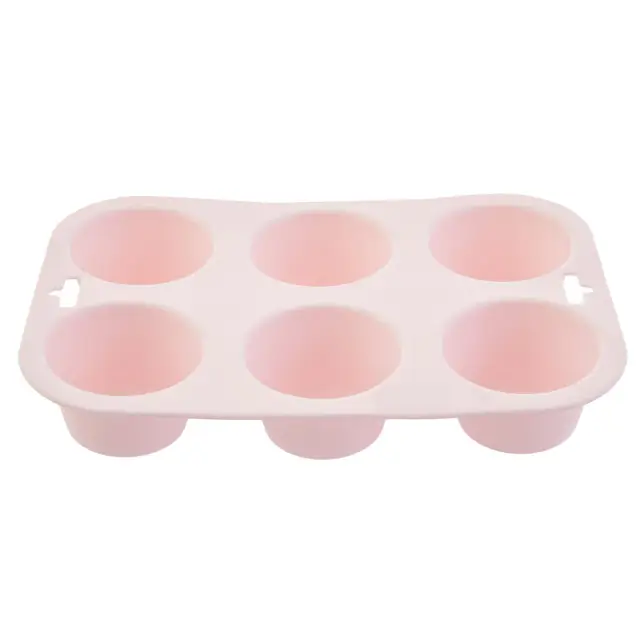 Zing Pastel Pink 6 Cup Muffin Mould