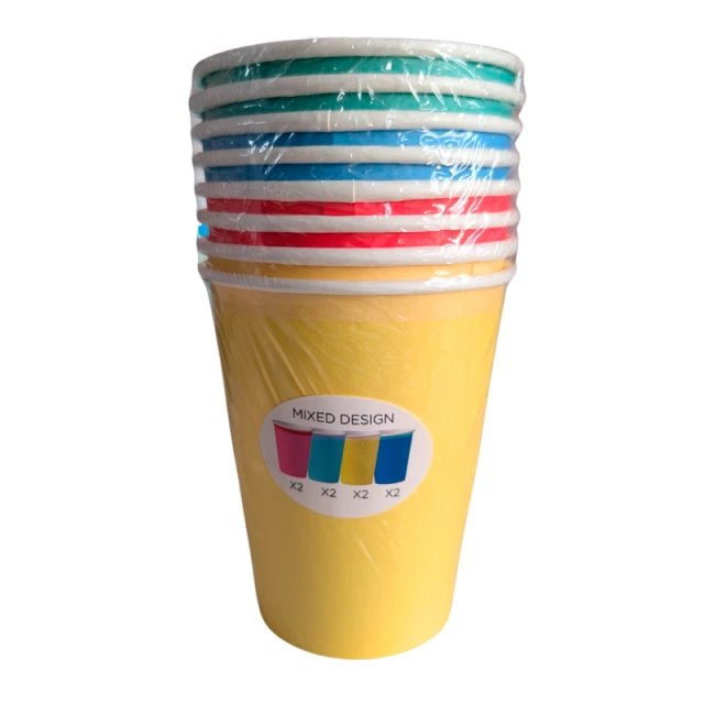 NUTMEG SOLID COLOUR CUP 8PK