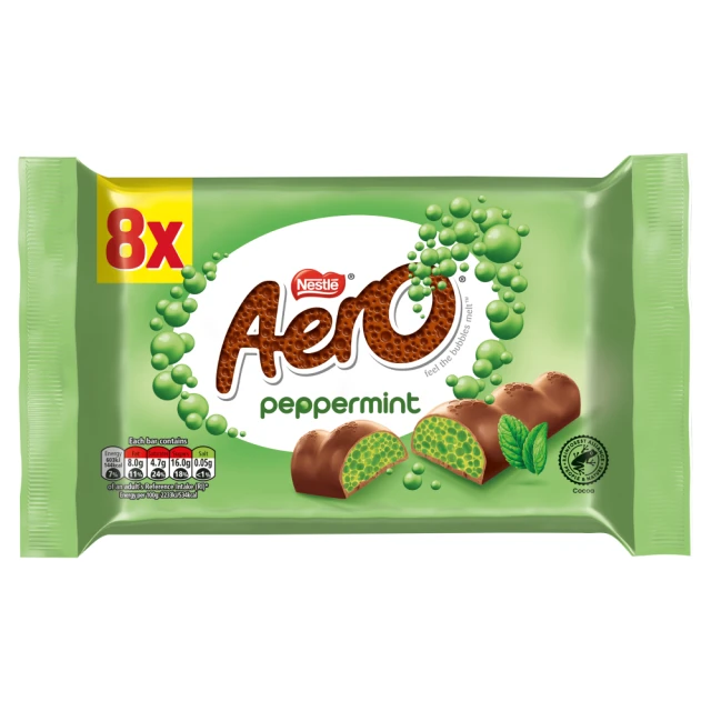 Aero Peppermint Bars 8Pk 216g