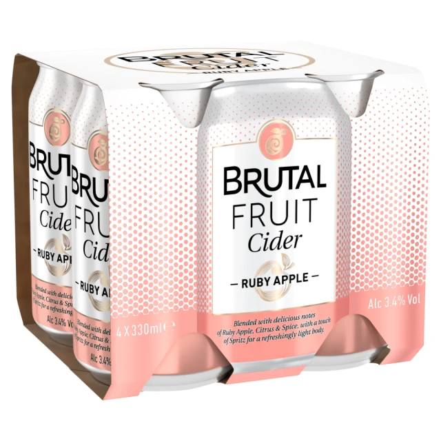 Brutal Fruit 4 X 330ml (Abv 3.4%)
