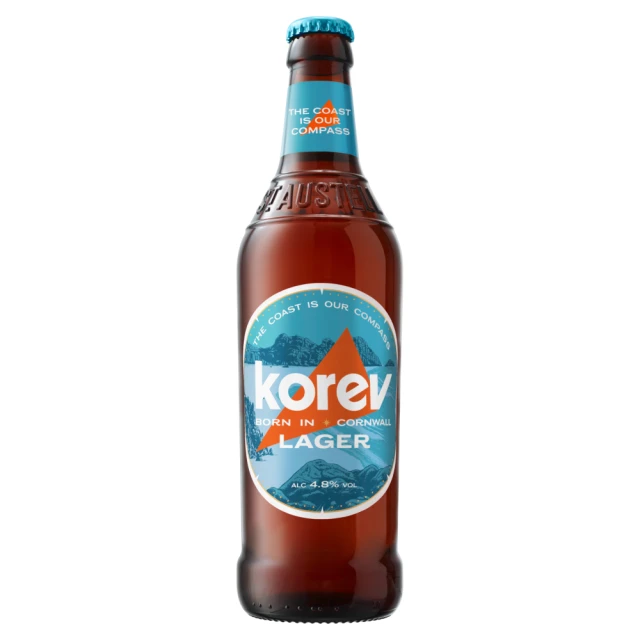 St Austell Brewery Korev Cornish Lager 500ml (Abv 4.8%)
