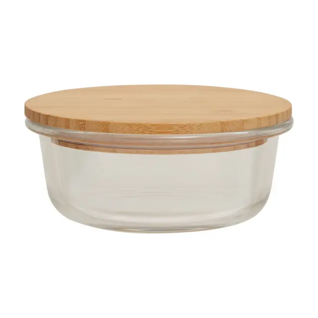 Freska 400ml Glass Container With Bamboo Lid