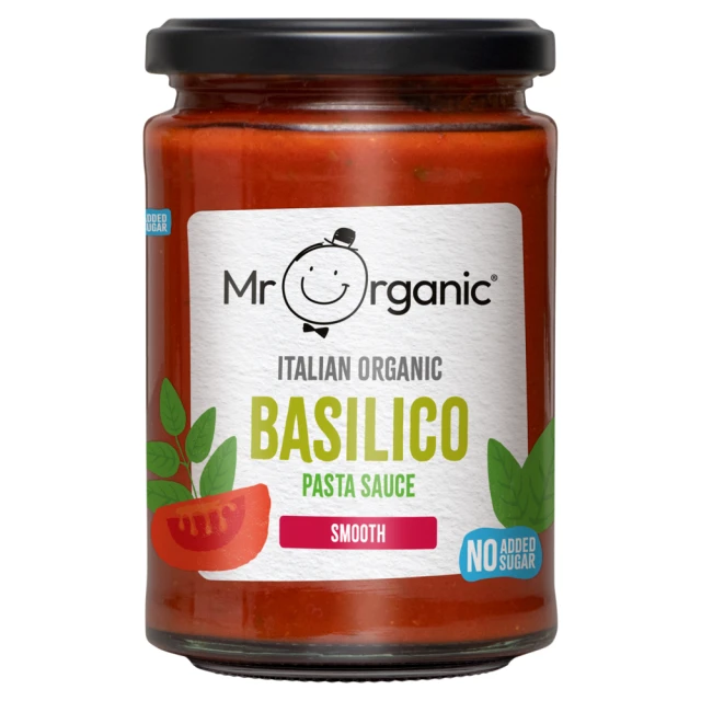 Mr Organic - Organic Smooth Basilico Pasta Sauce - 350g