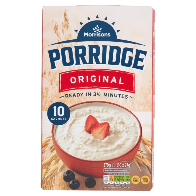 Morrisons Original Porridge 10 Sachets 270g