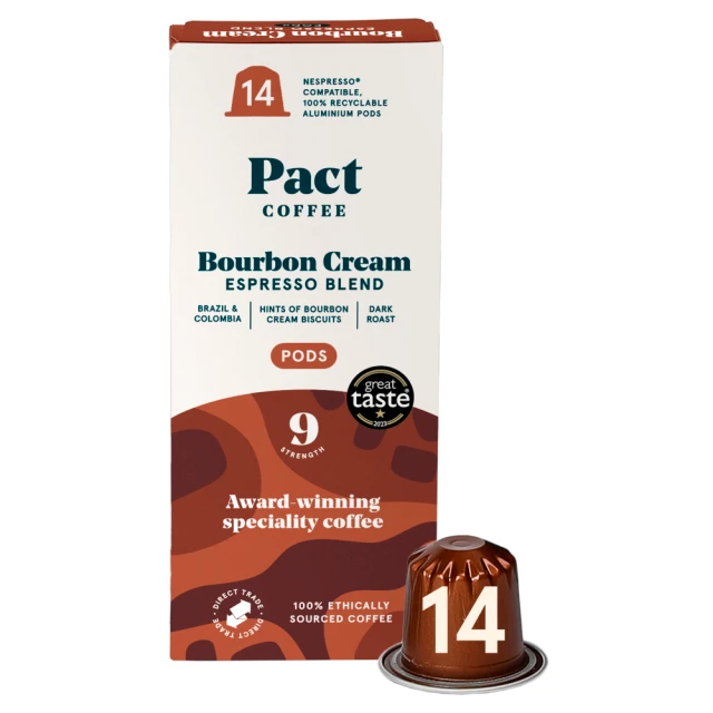 Pact Coffee - Bourbon Cream Espresso Pods - 6 x 200g