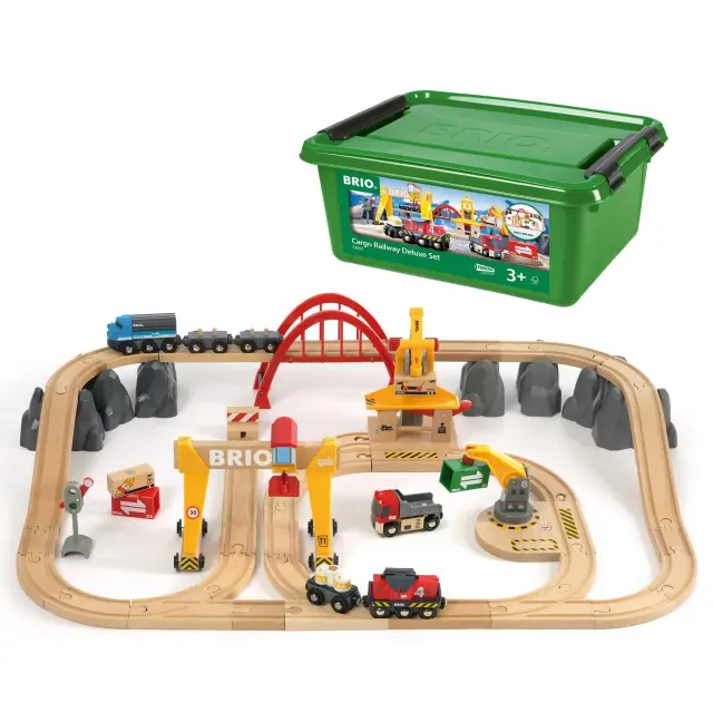 Brio Cargo Railway Deluxe Wooden Train Set