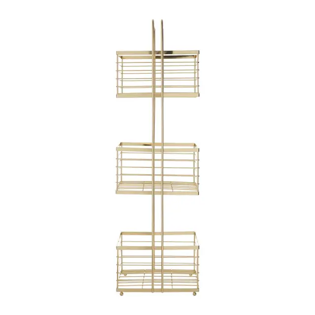 Dara Gold Rectangular Storage Caddy