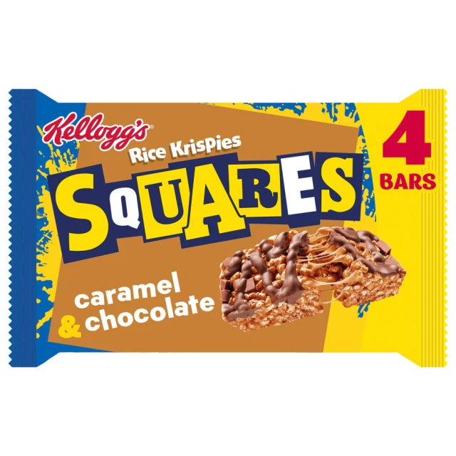 Kellogg's Squares Curious Caramel & Chocolate 4x36g