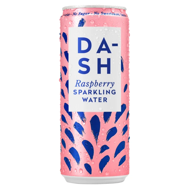 Dash Water - Sparkling Water infused with Wonky Raspberries - 12 x 330ml
