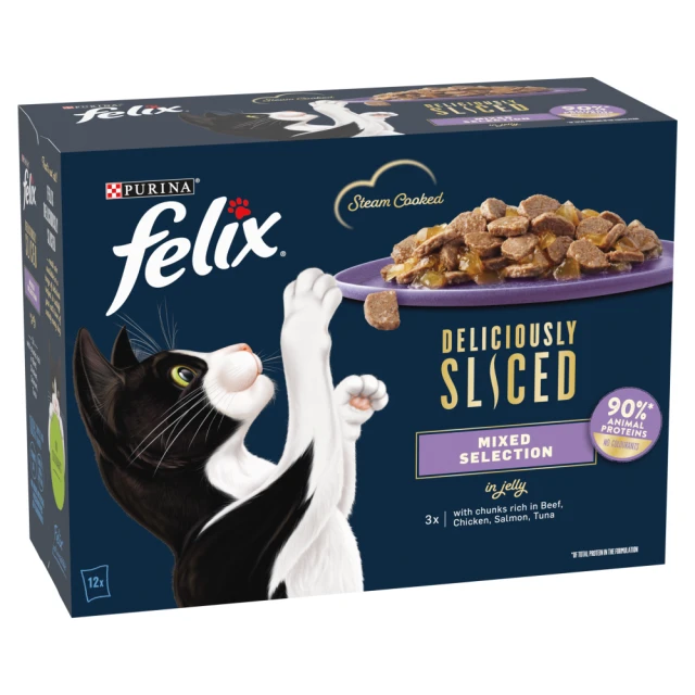 Felix Deliciously Sliced Mixed Selection in Jelly 12 x 80g (960g)