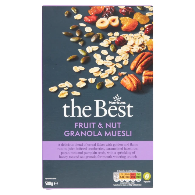 Morrisons The Best Fruit & Nut Granola Muesli 500g