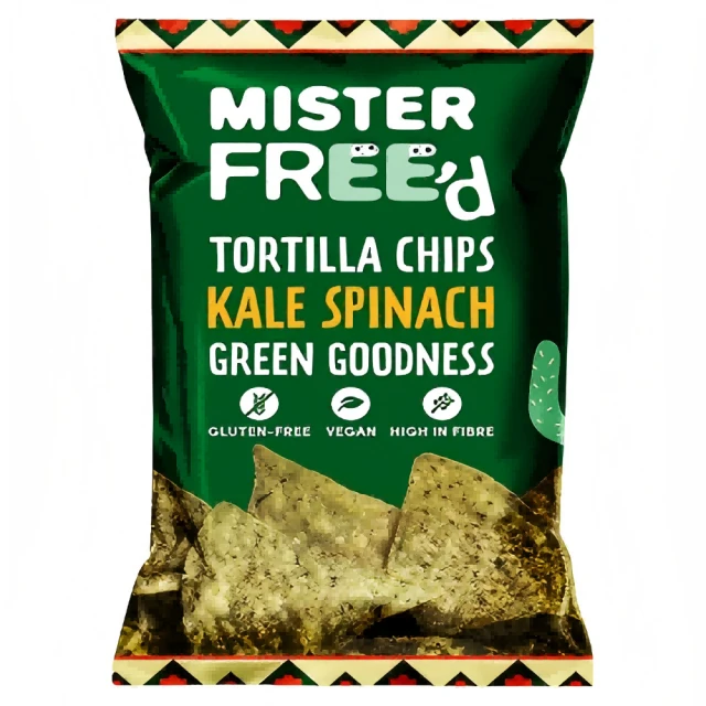 Mister Free'd Tortilla Chips Kale Spinach 135g