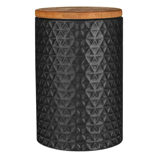 Geome Dolomite and Matt Black Tri Canister