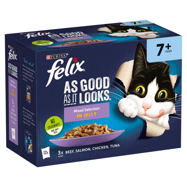 Felix As Good As It Looks Mixed Selection in Jelly 7+ Years 12 x 85g (1.02kg)