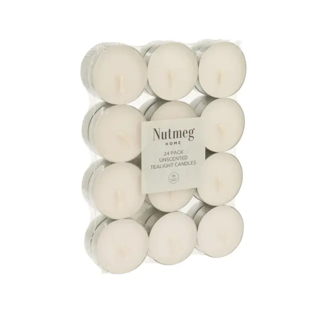 NUTMEG TEALIGHTS 24PK