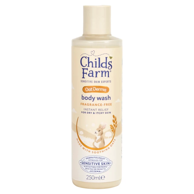 Childs Farm OatDerma Fragrance-Free Body Wash - 250ml